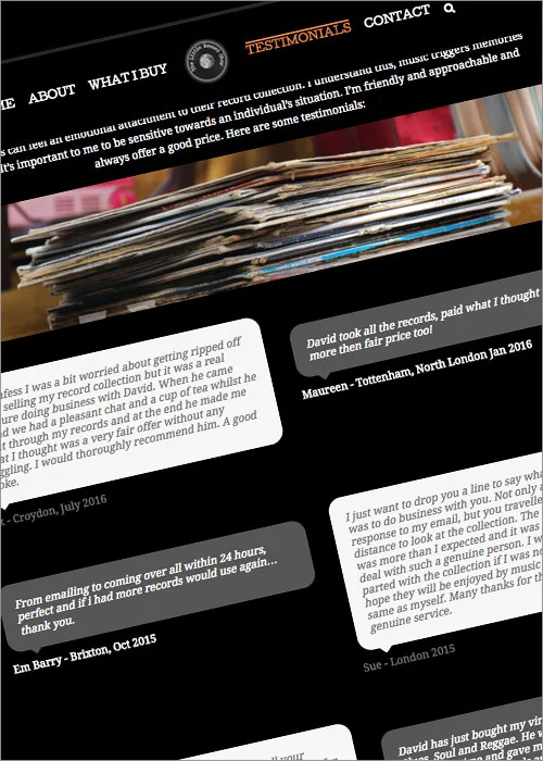 The Little Record Shop Website