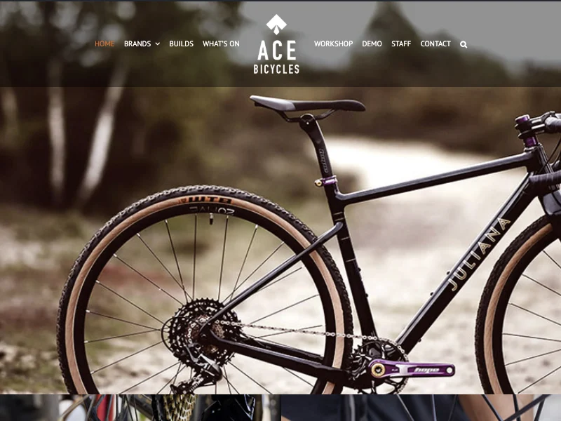 Ace Bicycles Guildford Website