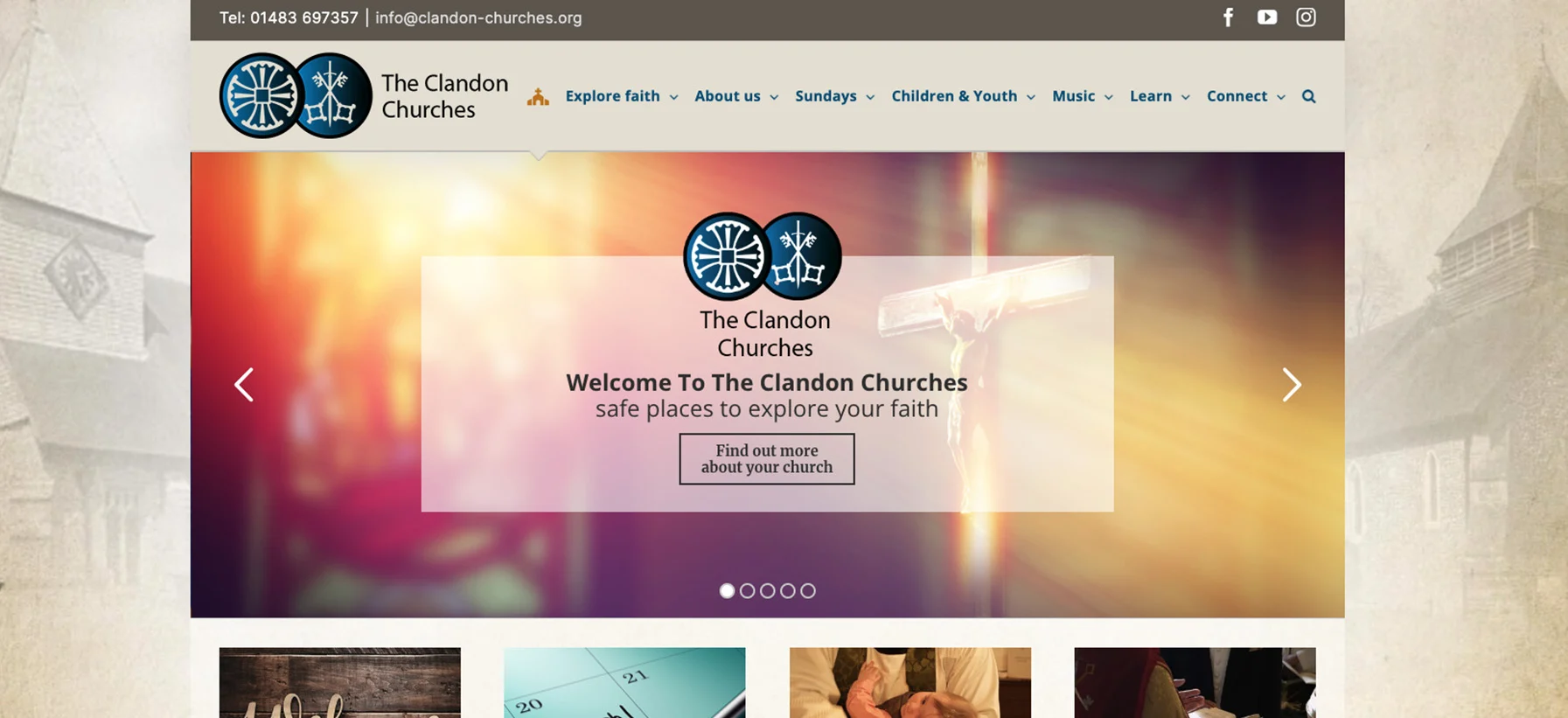 The Clandon Churches website is now live.