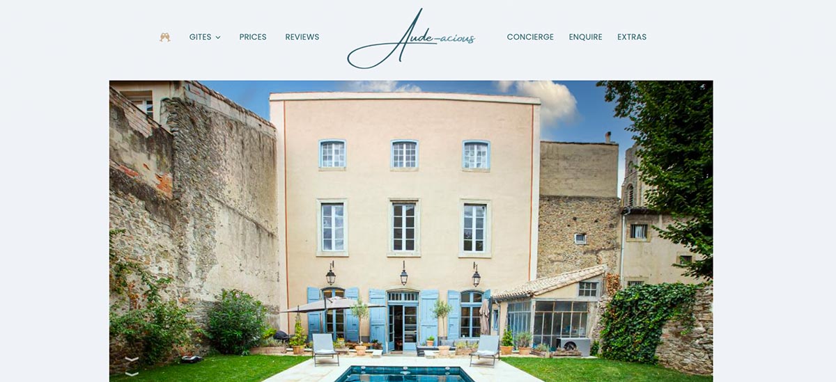 Audeacious Holiday let website is now live.