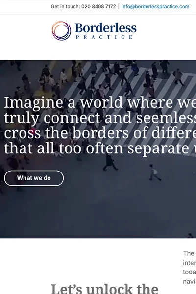 The Borderless Practice Website